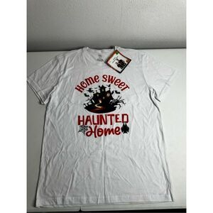 NWT WinWin Home Sweet Haunted Home Cotton Blend Unisex T-shirt Size XL